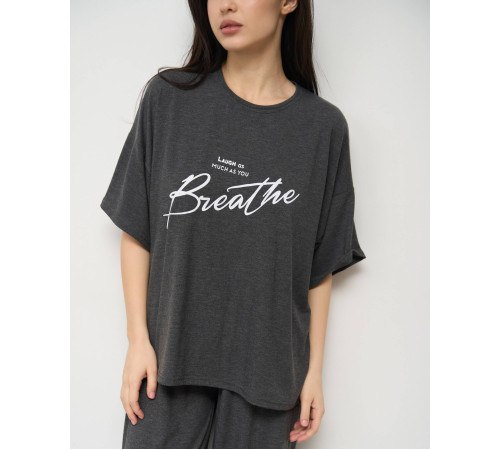 Молодіжний комплект зі широкими штанами і футболкою - Breathe (оверсайз) - S